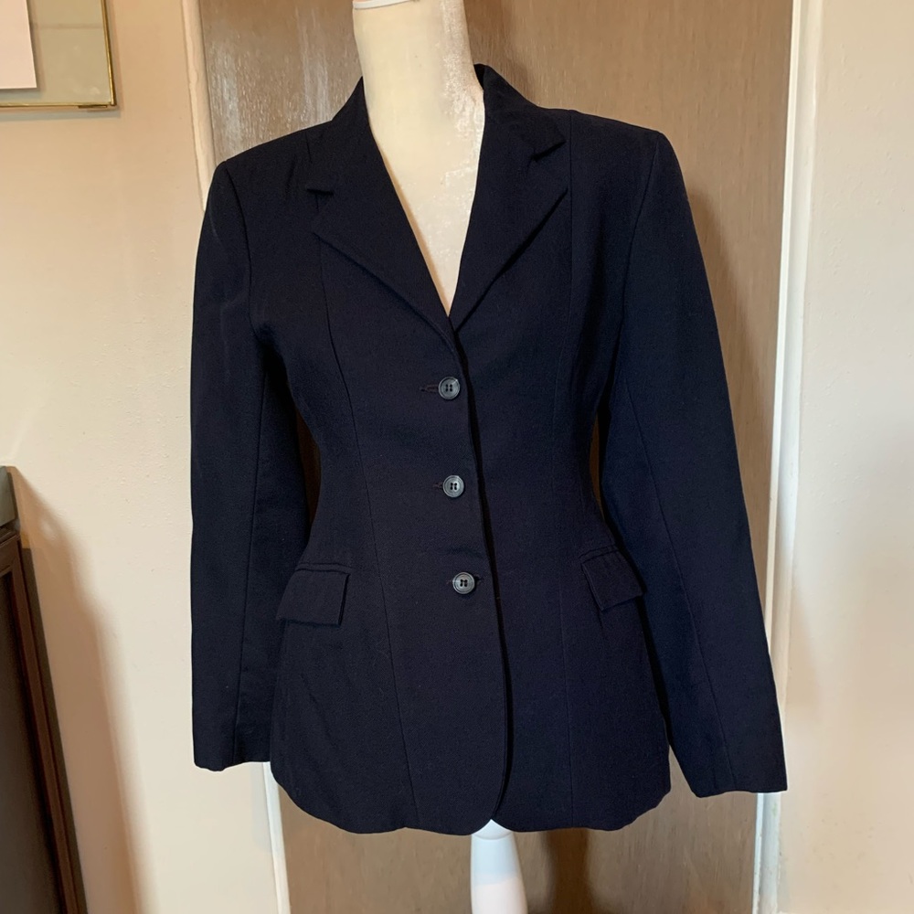 Dark navy Devon Aire hunter jumper show jacket size 12